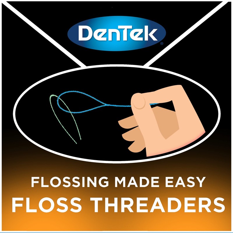 DenTek Floss Threaders | For Braces, Bridges, and Implants |