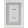 Siena Double Border Plain Silver Picture Frame, Tarnish Resistant Finish,
