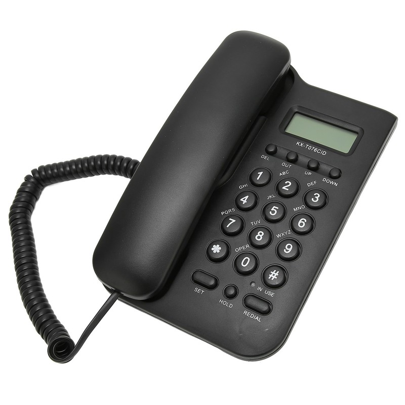 Desk Phone Caller ID Wall Mount Minimalist Corded House Phone