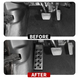 JeCar Dead Pedal Left Side Foot Rest Kick Panel Compatible with Jeep Wrangler JL JLU 2018-2023 & Gladiator JT, American Flag (NOT Fit 4xe Model)