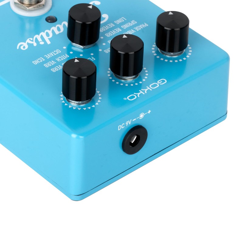 GOKKO Paradise Multi-Reverb Pedal - 8 Reverb Effects with EQ