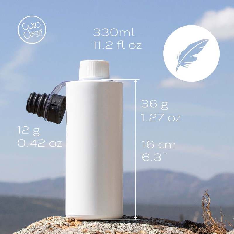 CuloClean 2pcs Portable Bidet with Silent Bottle (330ml). Ideal for