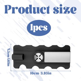 Watlikeup 5 in 1 Snooker Cue Tip Shaper Tool,1PCS Black Cue Tip Shaper,Snooker Accessories,Snooker Cue Tip Repair Kit with Scuffer, Shaper, Tapper,Portable Design Pool Cue Tip Shaper for Rapid Repair