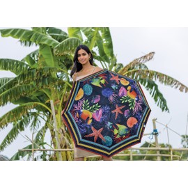 Anuschka Original Printed Artwork Umbrella Auto Open/Close - Mystical Reef