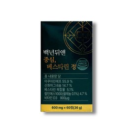 One hundred years later Baeknyeon Duan Center 600mg x 60 tablets / 백년뒤앤 중심 600mg x 60정
