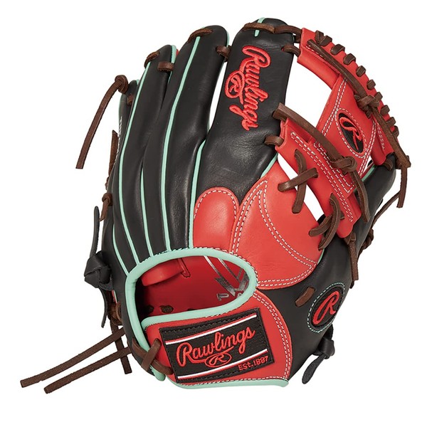 Rawlings Baseball Glove Glove Adult Softball Women's HOH DP COLORS [Infielder] Size 11.5 GS3HDR34 Scarlet/Black *Right Throw