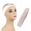 6 PACK!! No-Slip Comfort Adjustable Wig Grip Velvet Band (Beige)