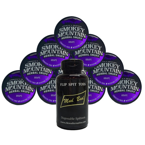 Smokey Mountain Grape 10 Cans & Spittoon Blk