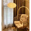 Henjjras large White Oblate Pendant Lamp Shade 55.5cm(21.85in) Chinses lantern