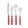 Pradel Heritage 518154 Cutlery Set 24 Pieces Stainless Steel/Plastic Red