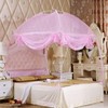 Dome-shaped Mosquito Net (150x200cm) (Pink) Bed Mosquito Net