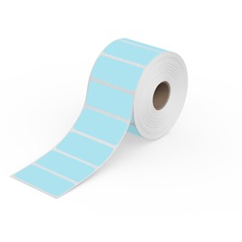 Rollo Direct Thermal 2x1 Sticker Labels - Roll of 1,000 Blue Thermal Labels - Multi-Purpose Thermal Printer Stickers