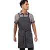 Chef Works mens Largo Bib Aprons, Charcoal, 30.7 L x