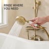 Antique Brass 8-Inch Rainfall Shower System with Hand Shower &
