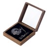 PH PandaHall 4x4 inch Walut Wood Watch Box Pocket Watch