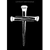 OwnTheAvenue Three Nails Cross Christian Jesus Christ Vinyl Sticker 4"