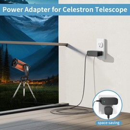 12V Charger for Celestron Telescope 18778 Power Cord Compatible with NexStar 4SE 5SE 6SE 8SE 90SLT 127SLT 130SLT 80LCM 90LCM 114LCM Adapter Power Supply