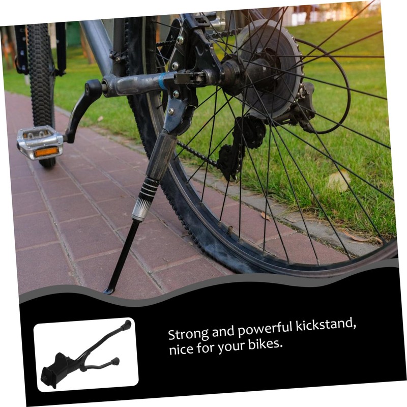 Mikinona 1pc Double Leg Holder Bike Kickstand Sturdy Mountain Bike