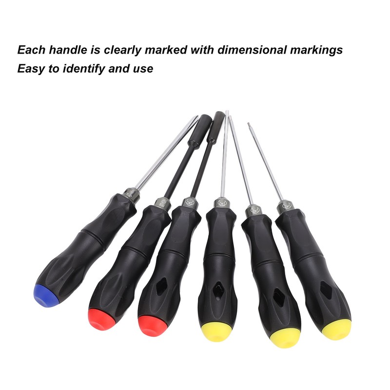 6 Pieces RC Repair Tool Set High Hardness Steel RC