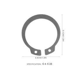 OSALADI 315pcs Anti Walk Washers Retainer Clip Assorted Snap Clips Circlips Assorted Sizes Assorted Retaining Rings Circlip Assortment External Retaining Clips E-clip Circlip Steel Shaft