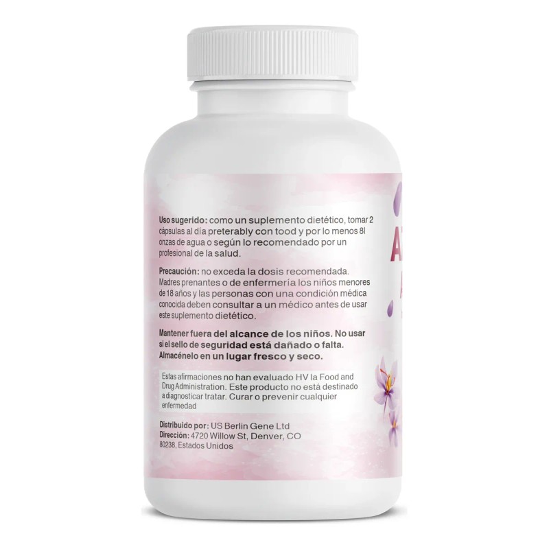 Vivon Suplemento De Azafrn 88,5 Mg, 60cpsulas Sin Sabor