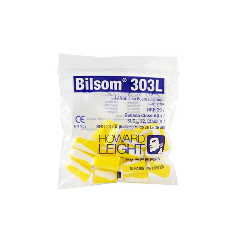 Bilsom 303 Hearing Protection, Pack of 20, Size S