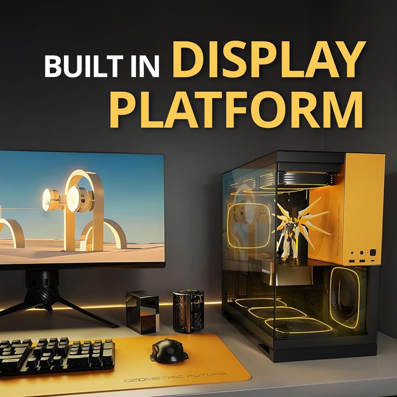 Geometric Future M5 Tempered Glass Mid Tower, E-ATX/ATX Gaming Case,