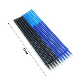 25Pcs Black Gel Pen Erasable Refills Set Rod 0.5mm Ink Washable Handle Ballpoint Pens Rollerball Pens for Kids Adults Students Study Gift School Office Stationery