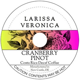 Cranberry Pinot Costa Rica Decaf Coffee (Single Serve K-Cup Pods) (Gourmet, Naturally Flavored, Whole Coffee Beans) (12 pods, ZIN: 577904) - 3 Pack