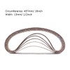1/2 Inch x 18 Inch Sanding Belts, 40 Grits Aluminum