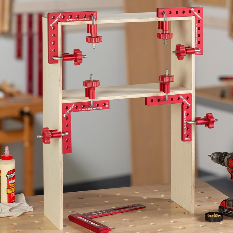 Woodpeckers Clamping Squares Plus, 4 Pack CSP Clamps, USA Made