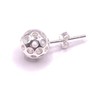 Pickleball Stud Earrings (Silver)