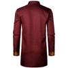 ZEROYAA Men's Africa Suit Long Sleeve Button Down Print Dashiki