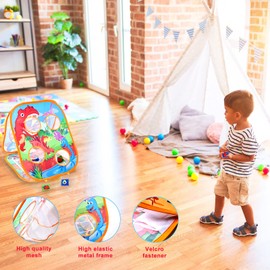 Vdealen Bean Bag Toss Game Toy for Kids 3 4 5 6 7 8 Year Old, Sports & Outdoor Toddler Toy Gift for Boys and Girls, 3 in 1 Cornhole Game for Children Ages 3 4 5 and Up