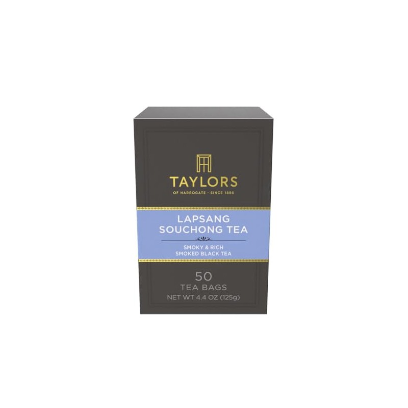Taylors of Harrogate Lapsang Souchong, Black Tea, Pillow Tea Bags,
