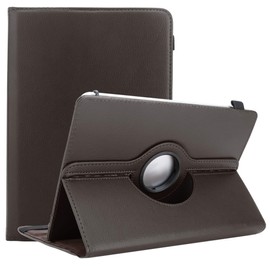 Cadorabo Case Compatible with 10 Inch Tablets 360 Design Premium Faux Leather Flip Foldable Shockproof Magnetic Cover Case for 10 Inch Tablets in Brown