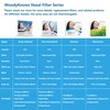 WoodyKnows Super-Defense Nasal Filters (Narrow, S, 6 Pack)