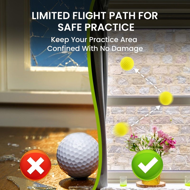 FINGER TEN Golf Practice Balls Elastic Foam Soft Value 12