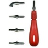 Major Brushes Lino Cutting Handle Tool & 5 Assorted Cutter