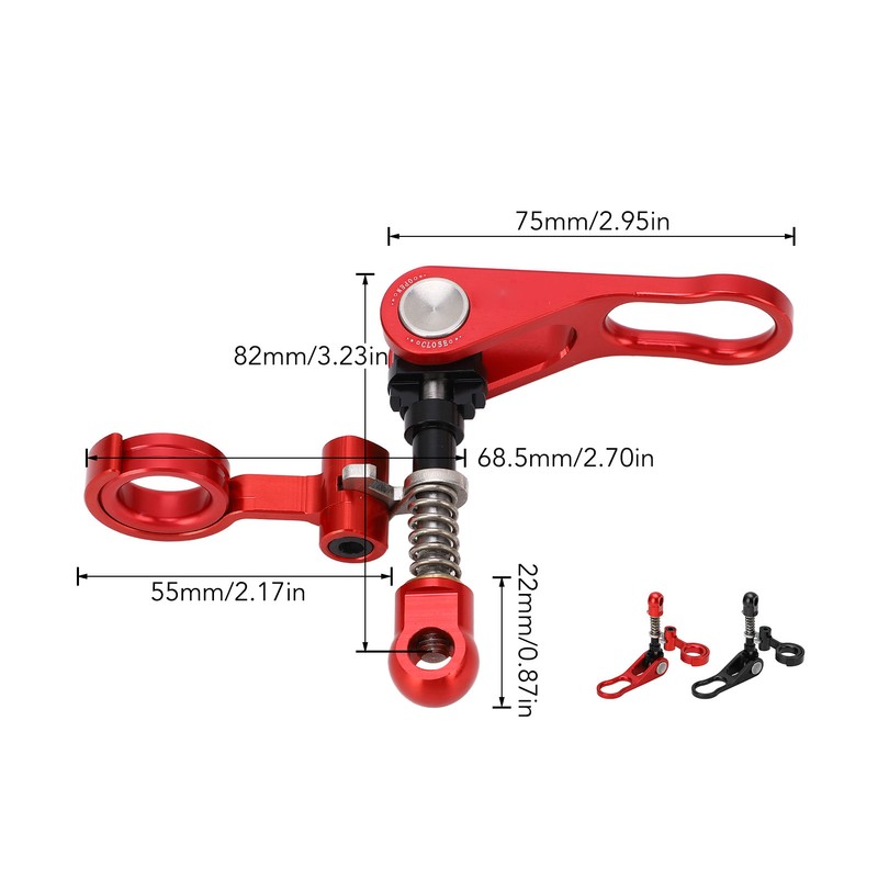 Quick Release Bike Seatpost Clamp Handle And Rear Frame Clip