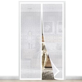 Magnetic Thermal Curtain Heat Protection Curtain Winter Cold Protection Insulation Protection 85 x 215 cm for Door Magnetic Thermal Door Curtain Fly Screen EVA Waterproof Fly Curtain for Balcony Door