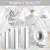 Set of 3 - Silver Cylinder Pedestal Stand Covers, Flexible
