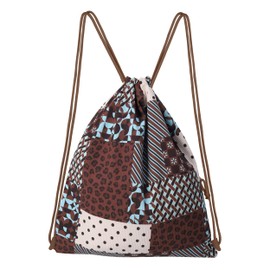 Lily queen Drawstring Backpack Sports Gym Bag Foldable Water Resistant Swim Bag for Women Men