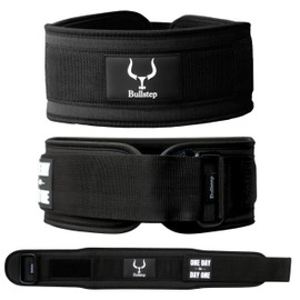 Bullstep - Fit Lumbar Gym Belt | Gym Belt Men Women | Powerlifting Belt for Weightlifting | Crossfit Belt Weightlifting | Gym Belt