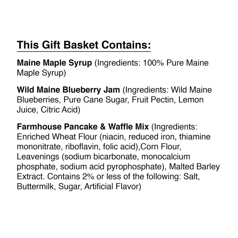 Stonewall Kitchen Maine Morning Batter Bowl Gift (5 Piece Gift)
