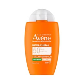 Avene Protector Solar Facial Dermatológico con Color Ultra Fluid Oil Control FPS50, Bloqueador Solar para Piel Grasa y Mixta, Efecto Mate Durante 14 H