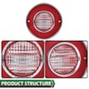 GRAND ORANGE Tail Lights Assembly Rear Lights with Backup Lights