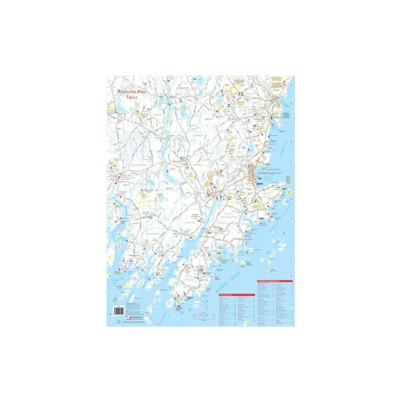 Rockland Area Hiking & Biking Waterproof Trail Map