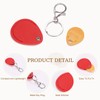 sourcing map 4pcs Leather Key Fob, PU Leather Car Keychain