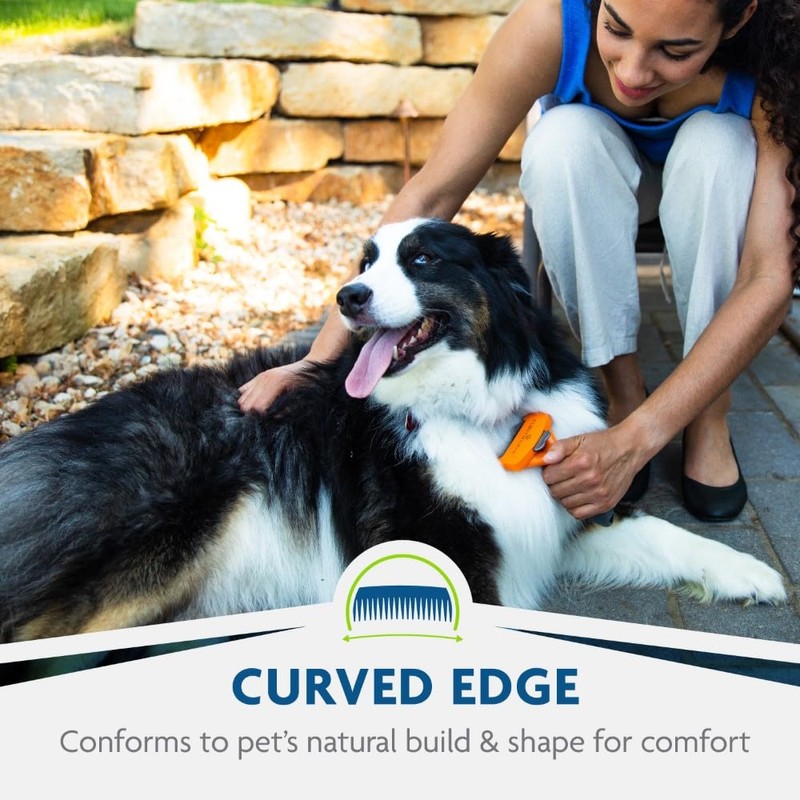 FURminator® Long Hair deShedding Tool for Dogs (Medium)